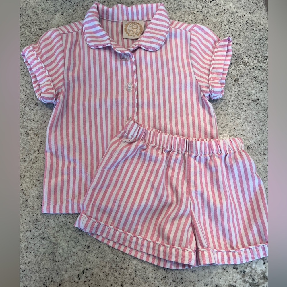 The Beaufort Bonnet Company pajama set toddler girl 3T